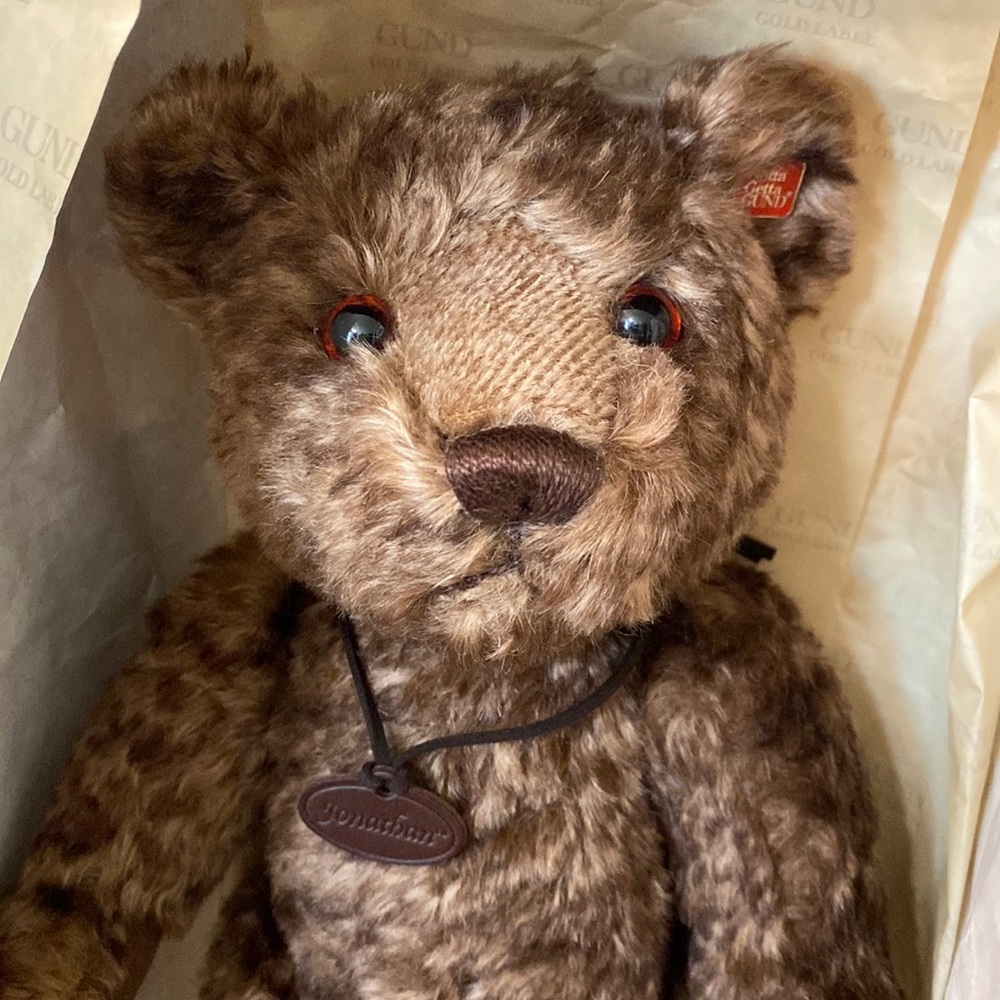 GUND Gold Label 14" Mohair “Jonathan” BEAR Limited Edition 083/500 - MIB!